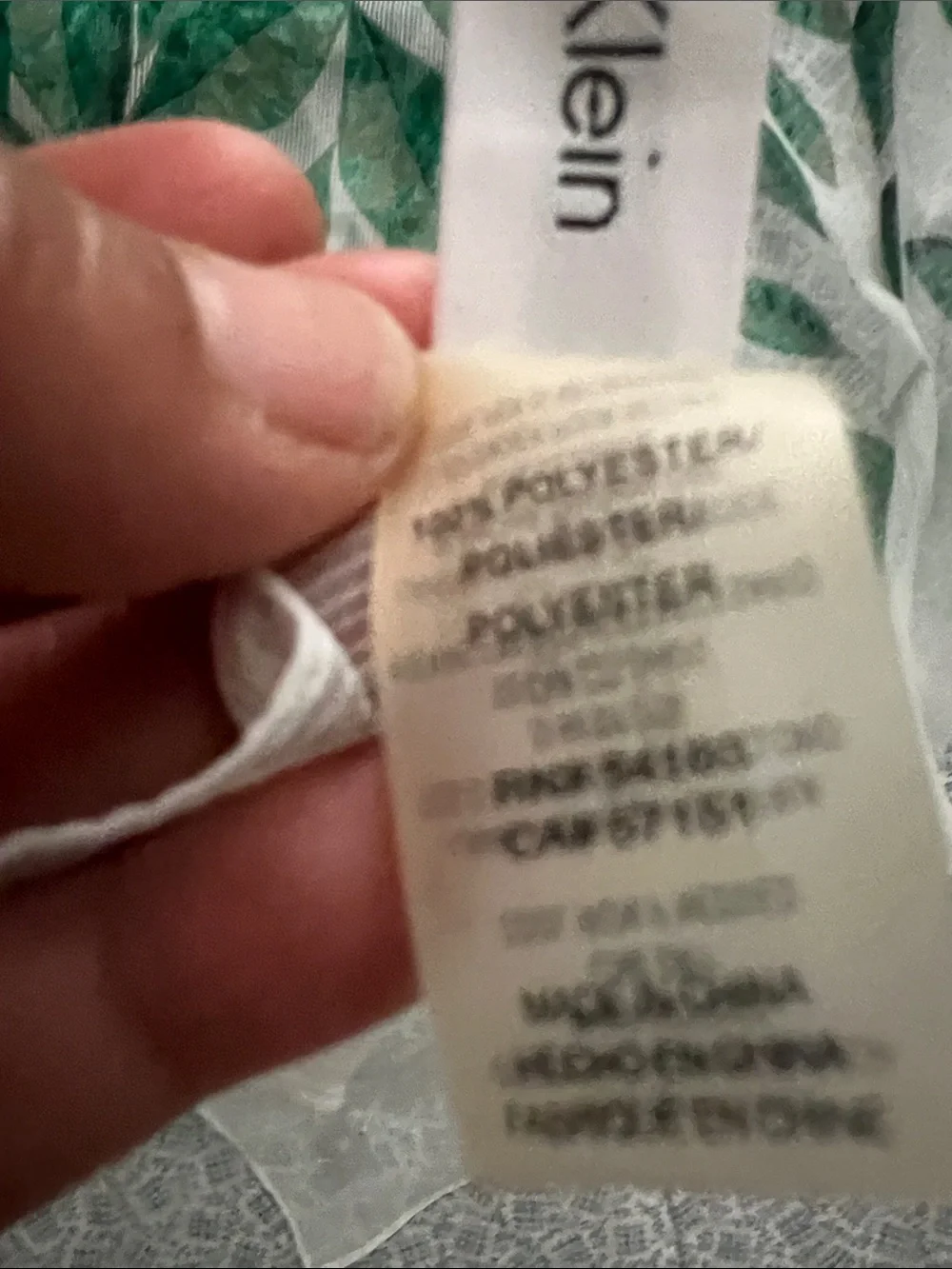 Calvin Klein lightweight sheer